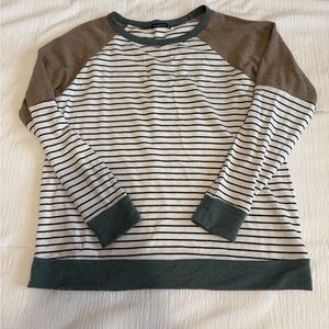 Staccato Brown and Gray Long Sleeve Sweater